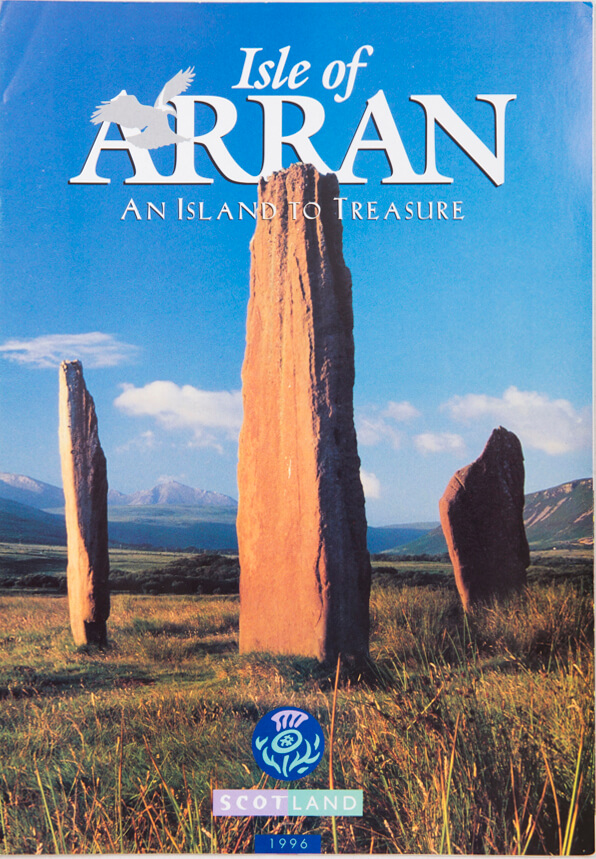 Cover of Isle of Arran Tourism Brochure from 1996. This brochure which started my career as a commercial photographer was actually shot on a very cheap Centon 35mm camera which was a copy of a Minolta X300