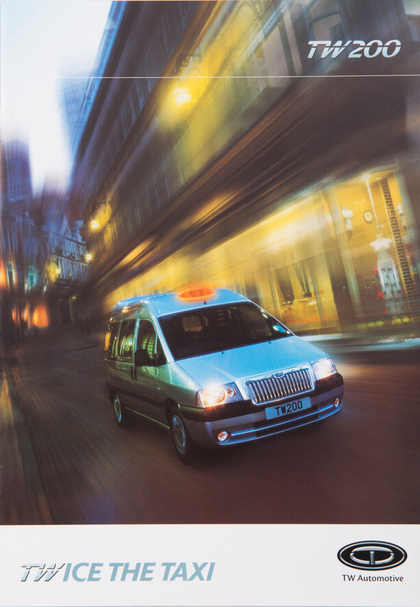 Taxi Brochure shot during the early days of digital.