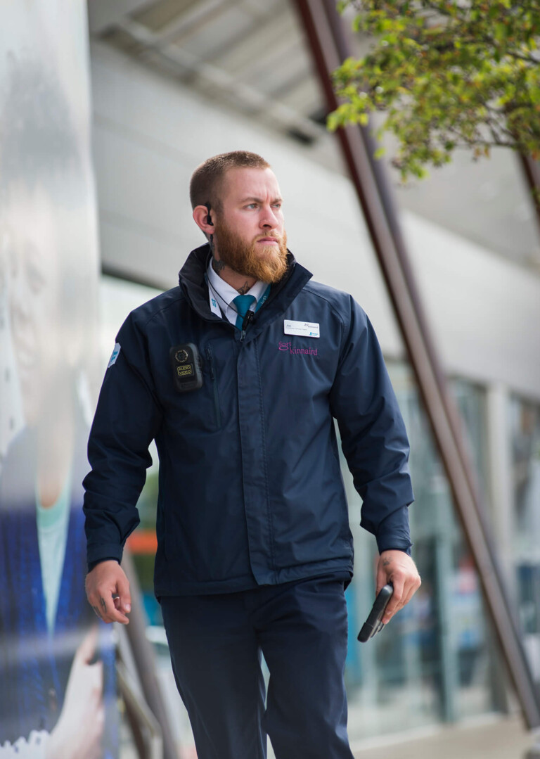 Security Guard patrolling Glasgow Shopping Centre by Commercial Photographers Blink Imaging Security Guard patrolling Glasgow Shopping Centre by Commercial Photographers Blink Imaging