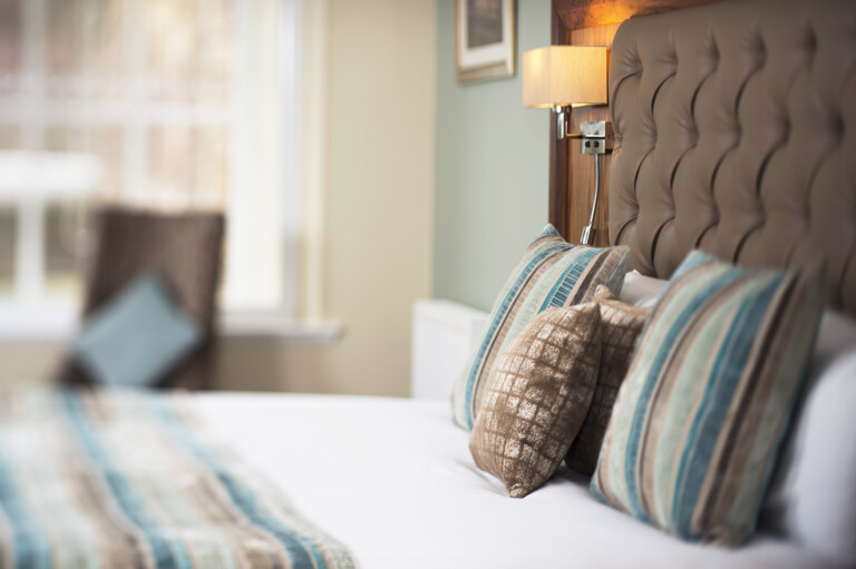 Lifestyle shot of bed at New Lanark Hotel by Glasgow tourims and leisurel photographers blink imaging Lifestyle shot of bed at New Lanark Hotel by Glasgow tourims and leisurel photographers blink imaging