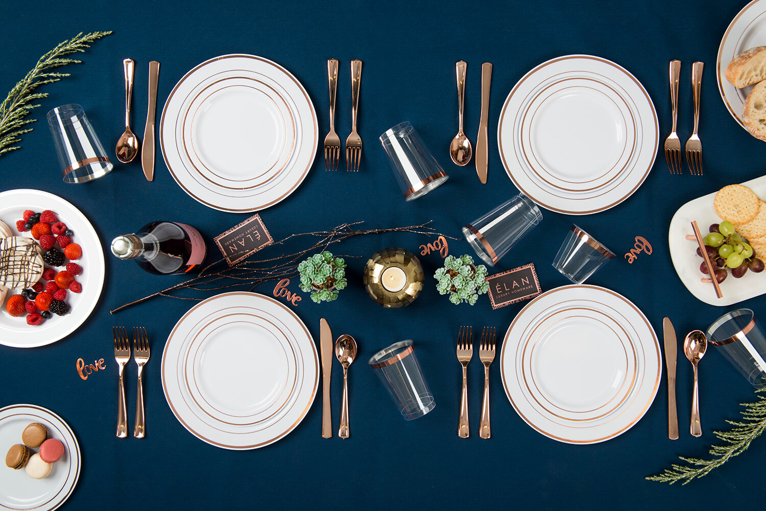 This lifestyle shot of the full range of products took about a couple of hours to arrange and light.