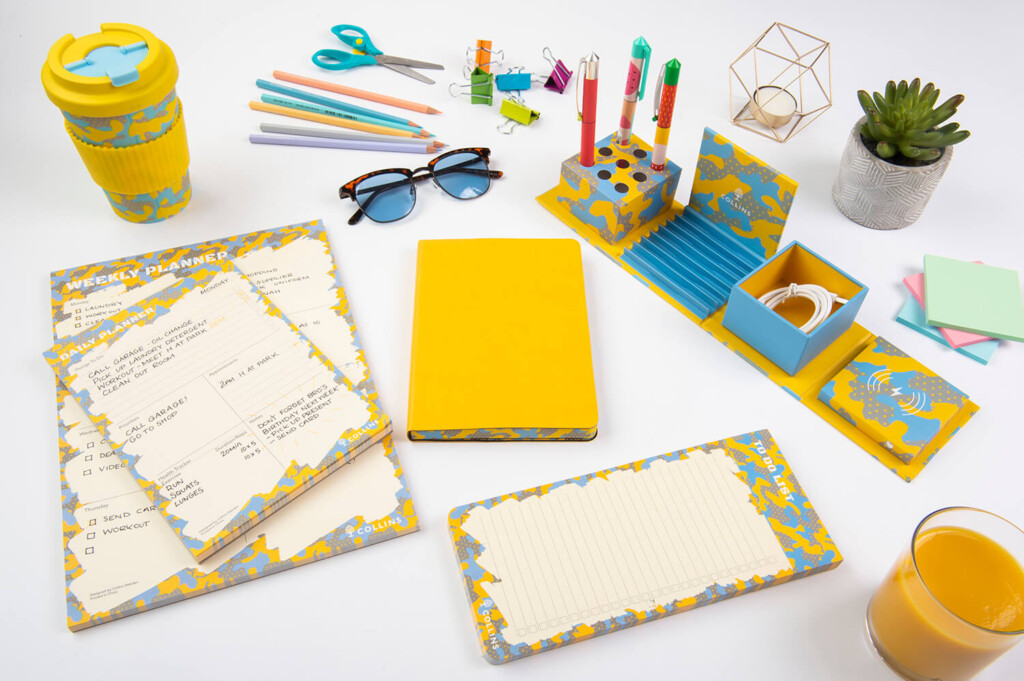 Advertising lifestyle shot of stationary products