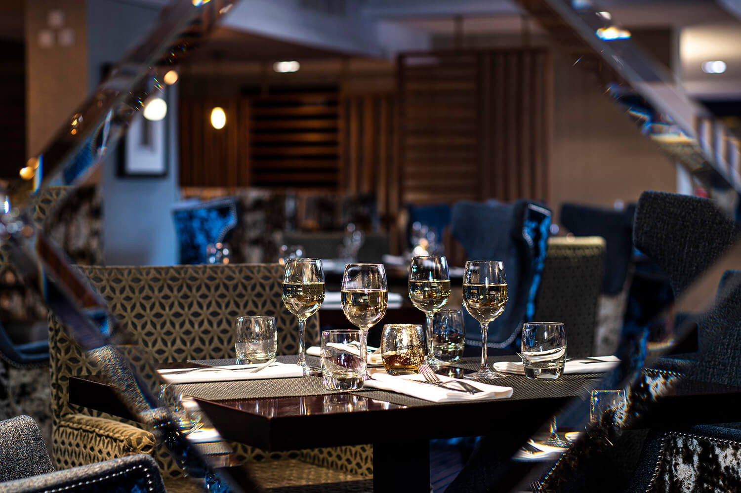 Interior detail of restaurant by Glasgow Commercial Interior Photographers Blink Imaging