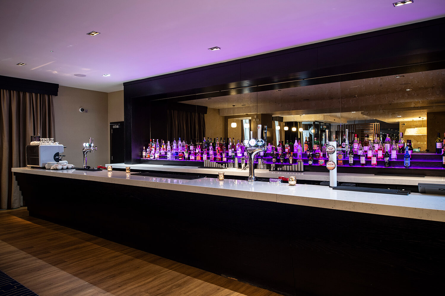 Commercial interior photography of a bar by Glasgow Commercial Photographers Blink Imaging