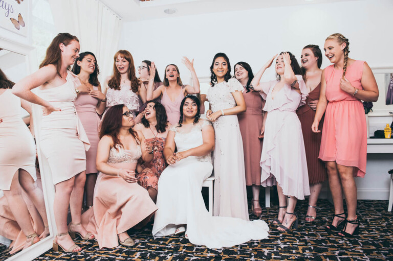 Bride and Friends at by Glasgow Wedding Photographer Richard Campbell