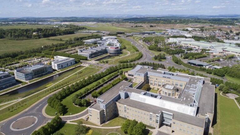 Drone photography of offices at Edinburgh Business park by drone photographers Blink Imaging Drone photography of offices at Edinburgh Business park by drone photographers Blink Imaging