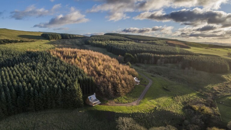 Drone photography of holiday chalets by Edinburgh drone photographers Blink Imaging Drone photography of holiday chalets by Edinburgh drone photographers Blink Imaging
