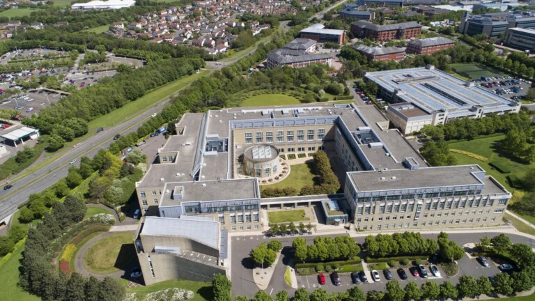Drone photography of business park by Edinburgh aerial photographers Blink Imaging Drone photography of business park by Edinburgh aerial photographers Blink Imaging